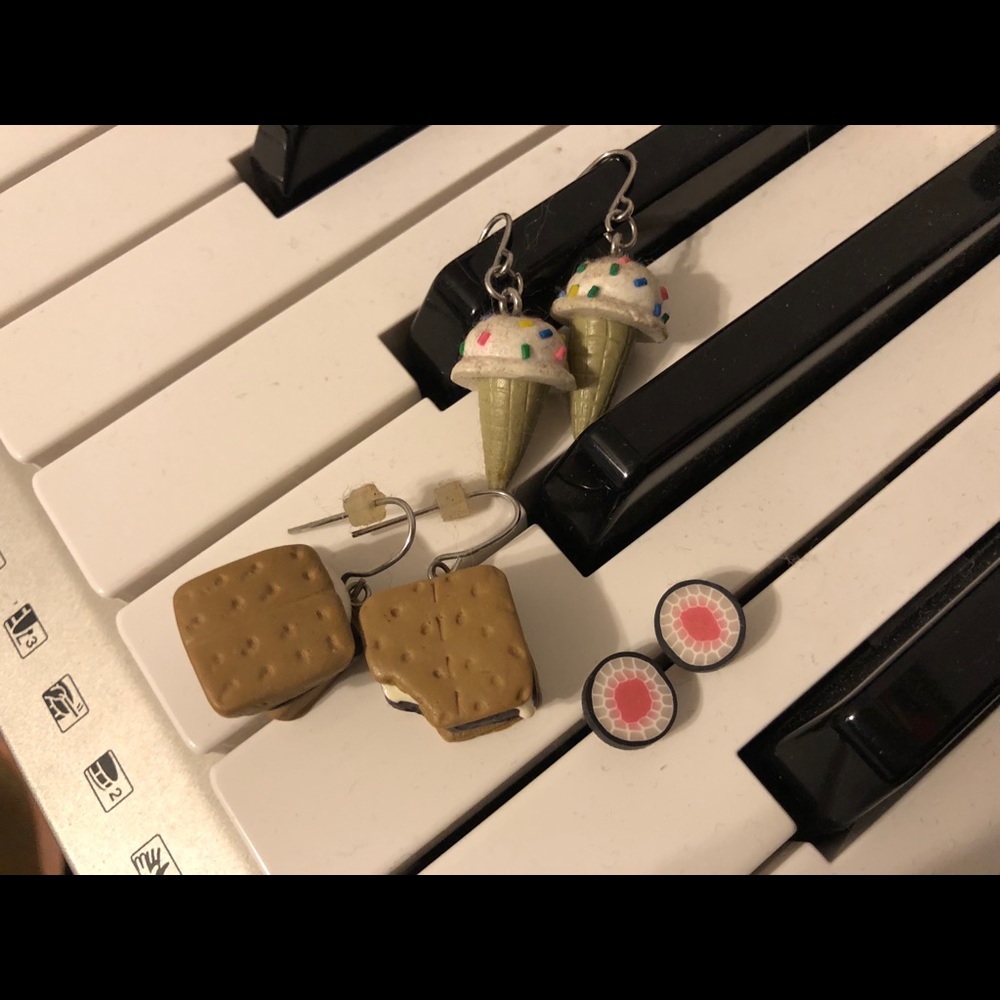 Fun Food Earrings!! Set of 3!